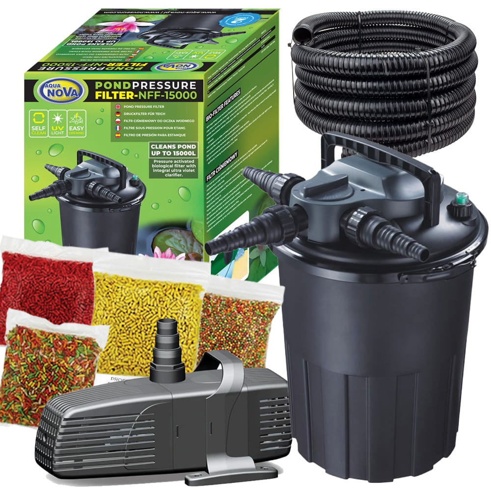 Zestaw SET 27 filtr NFF-15000 pompa PFN-8000 ECO lampa UV do oczka stawu